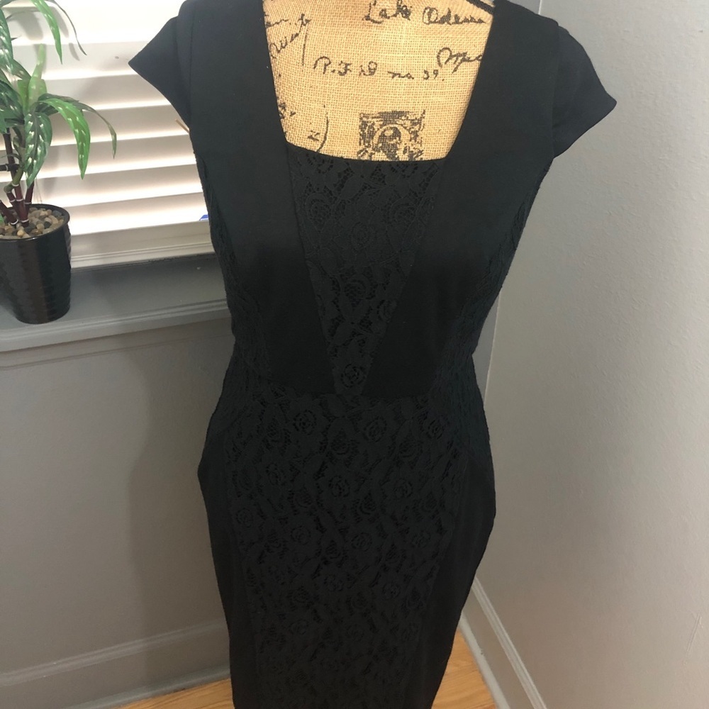 The Limited black sheath lace panel sheath dress💕 - Picture 2 of 6